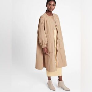 Banana Republic Oversized Water-Repellant Parka Trench Coat Size S